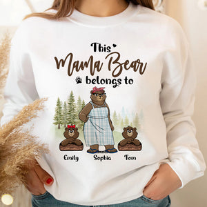 This Mama Bear Belong To, Personalized Shirt, Gift For Mom - Shirts - GoDuckee