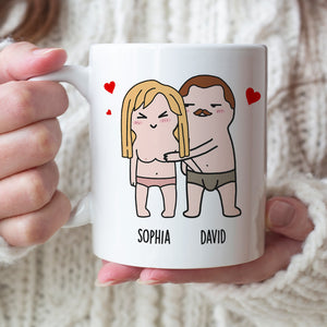 Congrats On Being My Secret Touching Partner-Gift For Couple-Personalized Coffee Mug- Funny Couple - Coffee Mug - GoDuckee