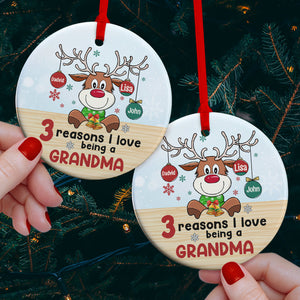 I Love Being A Grandma,Personalized Ornament, Christmas Gift For Grandma - Ornament - GoDuckee