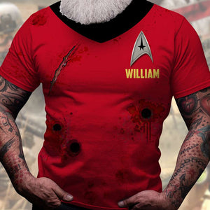 I Might Not Make It, Gift For TV Series Fan, Personalized Shirt, Custom Name Red AOP Shirt, Halloween Gift 05HTTI050723 - AOP Products - GoDuckee