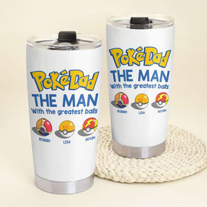 Personalized Tumbler Cup, The Man With The Greatest Balls, Gift For Dad-5OHDT010623 - Tumbler Cup - GoDuckee
