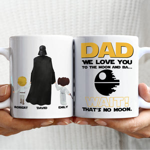 Dad We Love You To The Moon And Ba.. 01hudt020623 Personalized Coffee Mug - Coffee Mug - GoDuckee