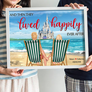 Couple Hand In Hand 07ACDT100623TM Personalized Couple Beach Canvas Poster - Poster & Canvas - GoDuckee