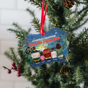 Unbreakablebond, Grandma & Grandkids, Gift For Grandma, Personalized Wood Ornament, Family Ornament, Christmas Gift - Ornament - GoDuckee