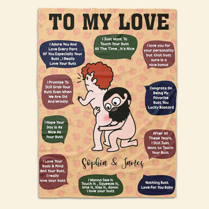 Personalized Gifts For Couple Blanket 04OHDC220624HH - Blanket - GoDuckee