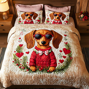 Gifts For Dog Lovers Quilt Bedding Set Special Line, Dachshund Dog 02TGMH240125 - Blanket - GoDuckee