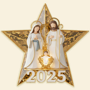 The Nativity Gifts For Christmas Acrylic Christmas Tree Topper 05pgmg211125 - Ornament - GoDuckee