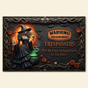 Witch Metal Sign - Personalized Gifts For Witch Fan 01pgmg180725 - Metal Signs - GoDuckee