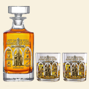 Armor of God Decanter Set - Personalized Gift For Christian 05pamg260226 - Bottle - GoDuckee