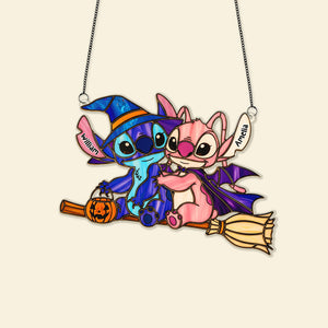 Halloween Couple Suncatcher - Personalized Gifts For Couple 01pgmg050825 - Ornament - GoDuckee