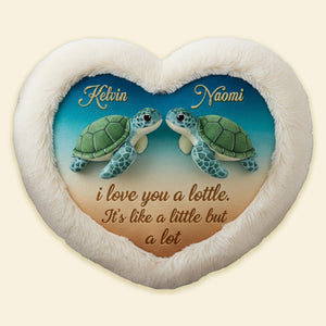 Turtle Couple Pillow - Personalized Gifts For Couple 06kimg211125 - Pillow - GoDuckee