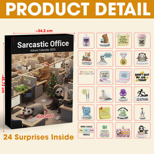 Sarcastic Office Christmas Advent Calendar Blind Box 02namg171125 - Personalized Gifts For Coworkers-Homacus
