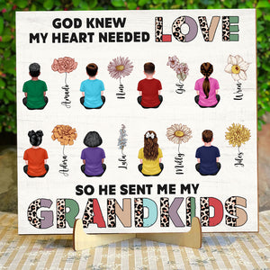 Personalized Gifts For Grandparents Wood Sign God Knew My Heart Needed Love 03ACDT160324TM - Wood Signs - GoDuckee