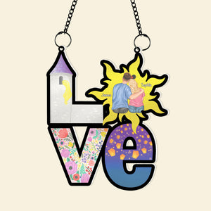 Personalized Gifts For Couple Suncatcher Ornament 07XQDC170624TM - Ornament - GoDuckee