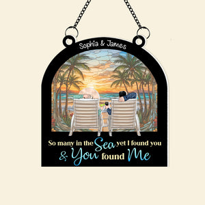 Personalized Gifts For Couple Suncatcher Ornament 01pgdc080824tm - Ornament - GoDuckee