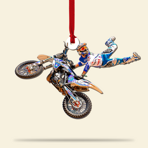 Freestyle Motocross-Custom Photo Acrylic Ornament- Gifts For Motocross Lover - Ornament - GoDuckee