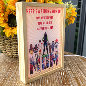 Personalized Gifts For Mom Light Frame Here's A Strong Woman 02OHMH220124PA - Canvas Print - GoDuckee