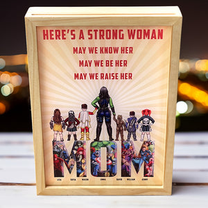 Personalized Gifts For Mom Light Frame Here's A Strong Woman 02OHMH220124PA - Canvas Print - GoDuckee