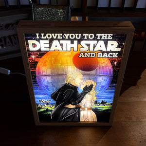 I Love You, Couple Gift, Personalized Light Picture Frame, Galaxy Couple Light Frame 04HUTI251223TM - Poster & Canvas - GoDuckee