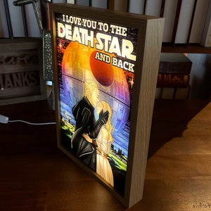 I Love You, Couple Gift, Personalized Light Picture Frame, Galaxy Couple Light Frame 04HUTI251223TM - Poster & Canvas - GoDuckee