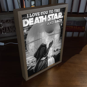 I Love You, Couple Gift, Personalized Light Picture Frame, Galaxy Couple Light Frame 04HUTI251223TM - Poster & Canvas - GoDuckee