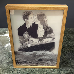 Custom Photo Gifts For Couple Light Frame Romantic Cruises Couple 021HUDT171123 - Canvas Print - GoDuckee