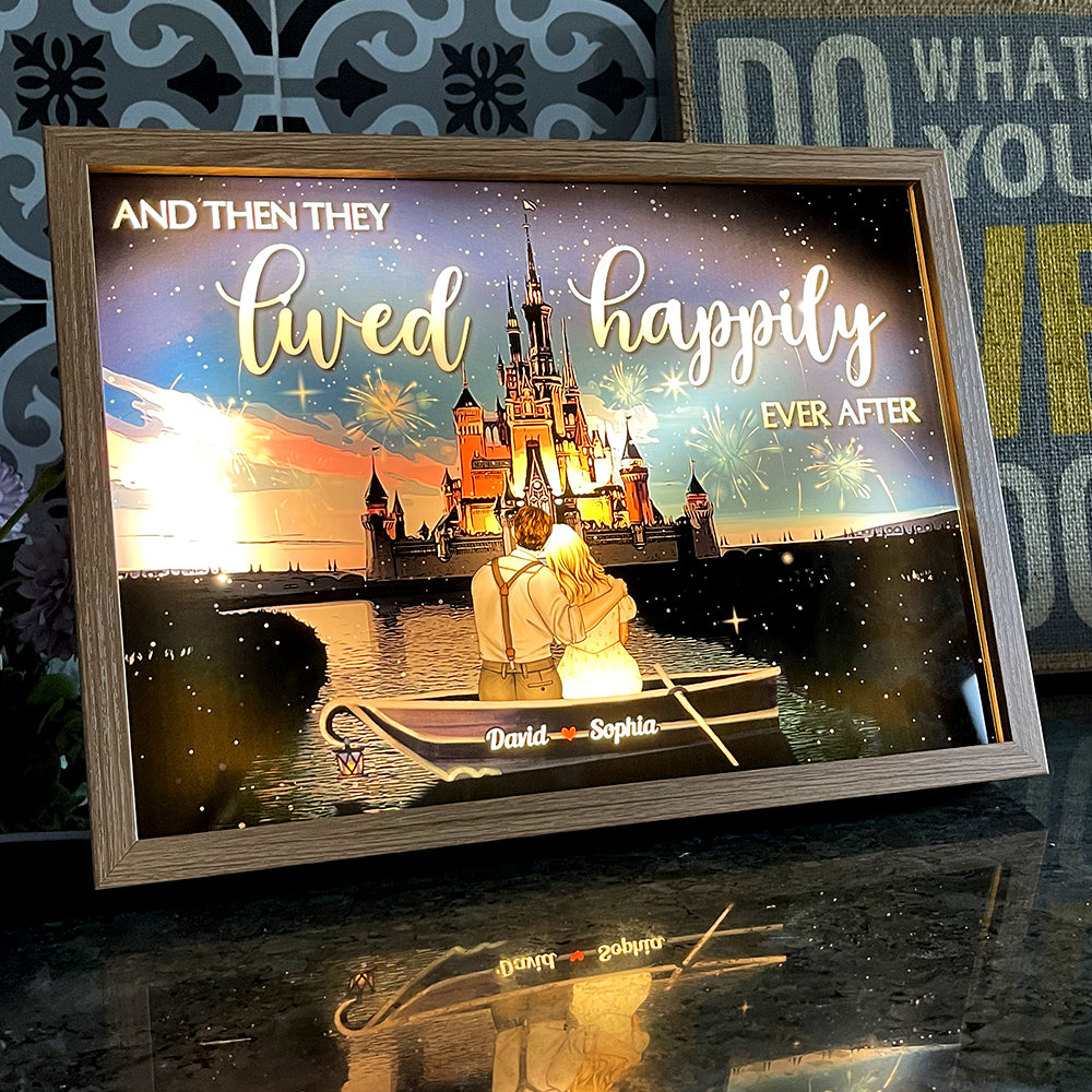 And They Lived Happily Ever After 06QHDT060723TM Personalized Light Picture Frame, Gifts For Him - Poster & Canvas - GoDuckee