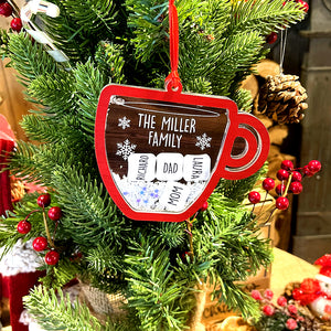 Family-Personalized 5 Layered Christmas Shaker Ornament- Gift For Family- Christmas Gift - Ornament - GoDuckee