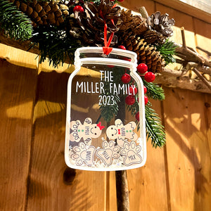 Family-Personalized 5 Layered Christmas Shaker Ornament- Christmas Gift For Family - Ornament - GoDuckee