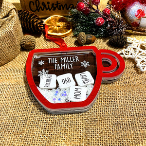 Family-Personalized 5 Layered Christmas Shaker Ornament- Gift For Family- Christmas Gift - Ornament - GoDuckee