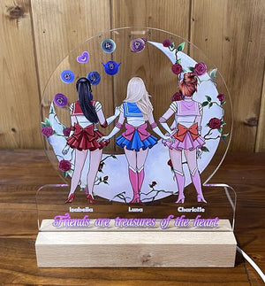 Personalized Gifts For Friends LED Light Friends Are Treasures Of The Heart 03OHDT270224HH - Led Lights - GoDuckee