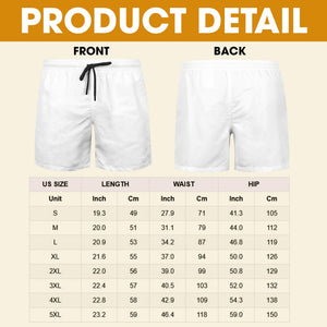 Game Day Funny Men's Beach Shorts - Personalized Gifts 01ohqn100726-Homacus