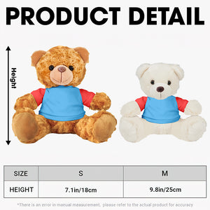 Personalized Gift For Autistic Bear With Shirt 03HULU260225 - Bear - GoDuckee