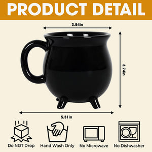 (BFF) Drinkware - Ceramic Cauldron Mug - Personalized Gifts For here Cauldron Mug-Homacus