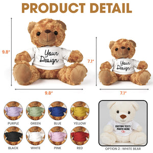 (BFF) Teddy Bear With Personalized Shirt - Teddy Bear - GoDuckee