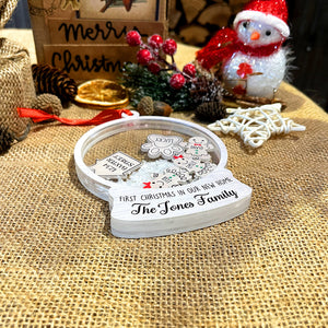 Family-Personalized 5 Layered Christmas Shaker Ornament- Gift For Family- Christmas Gift - Ornament - GoDuckee