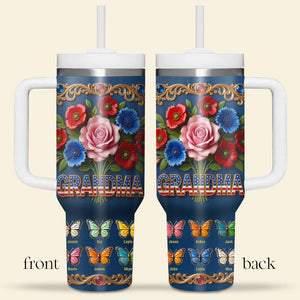 USA Grandma Mama Tumbler - Personalized Gifts For Grandma and Mama 04tyta020426 - Tumbler Cup - GoDuckee