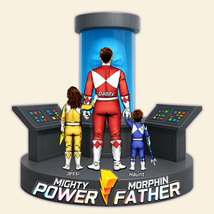 Power Dad Plaque - Personalized Gift For Dad 012OHLU180425HH - Shaped Plaques - GoDuckee