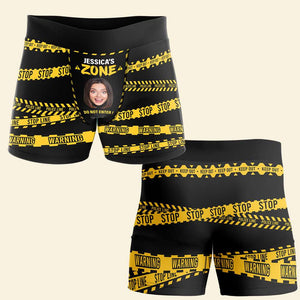 Personalized Custom Photo Gifts For Him Men's Boxers Stop Line 02TOLU231224 - Boxer Briefs - GoDuckee