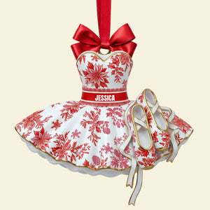 Blooming Ballet Dress Ornament - Personalized Gifts For Ballerina 02PGLU111025 - Ornament - GoDuckee
