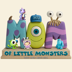 Monsters Mom Plaque - Personalized Gifts For Mother 02QHLU170425 - Shaped Plaques - GoDuckee