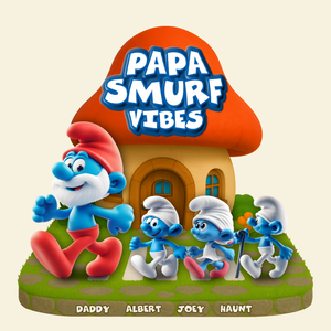 Papa Vibes Acrylic Plaque - Personalized Gifts For Dad 01ohlu020525 - Shaped Plaques - GoDuckee