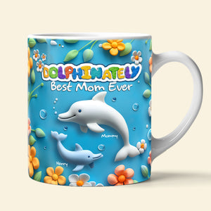 Best Dolphin Mom Coffee Mug - Personalized Gifts For Mother 03QHLU080425 - Coffee Mug - GoDuckee
