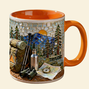 Hiking Lover Coffee Accent Mug - Personalized Gifts For Hiking Lover Coffee Mug 07KILU140126 - Coffee Mug - GoDuckee