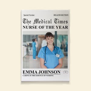 Personalized Gifts For Nurse Canvas Newspaper 06TGLU161224 - Poster & Canvas - GoDuckee
