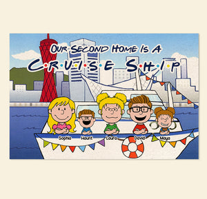 Personalized Gifts For Family Doormat Happy Family In Cruise Ship 03XQLU150125HH - Doormat - GoDuckee