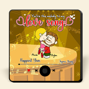 Custom Music Fridge Magnet For Couple Cartoon Characters 03TOLU211224HG - Fridge Magnet - GoDuckee