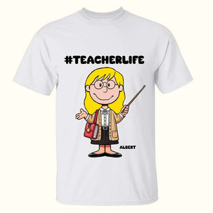 Personalized Gift For Teachers Shirt Cartoon Character 02OHLU080125HH - Shirts - GoDuckee