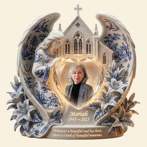 In Loving Memory Acrylic Plaque - Personalized Custom Photo Gift For Christian 01PATA270226 - Shaped Plaques - GoDuckee