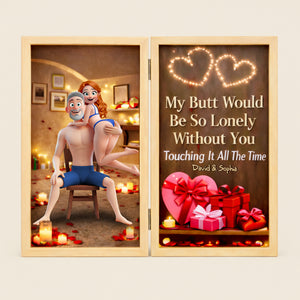 Romantic Naughty Couple Acrylic Plaque - Personalized Gifts For Couples 02OHLU020226 - Shaped Plaques - GoDuckee